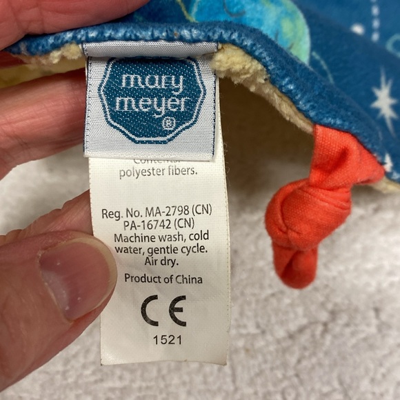 Mary Meyer planet cosmos sun space circle fleece lovey security blanket - Picture 5 of 7